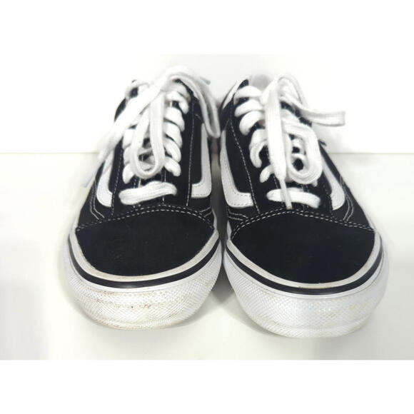 Vans Old Skool Mens Sneakers 6 Black Suede Canvas Lace Up Skateboard Shoes Skate - Picture 3 of 9